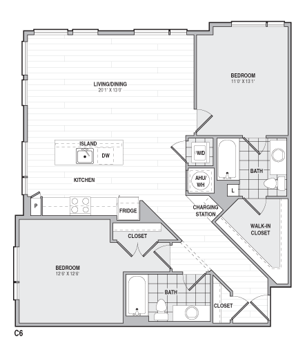 Floor Plan Image of Apartment Apt 401